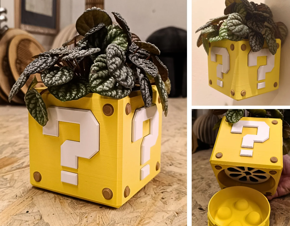 Super Mario Planter — 3D printed by Moon Studio 3D